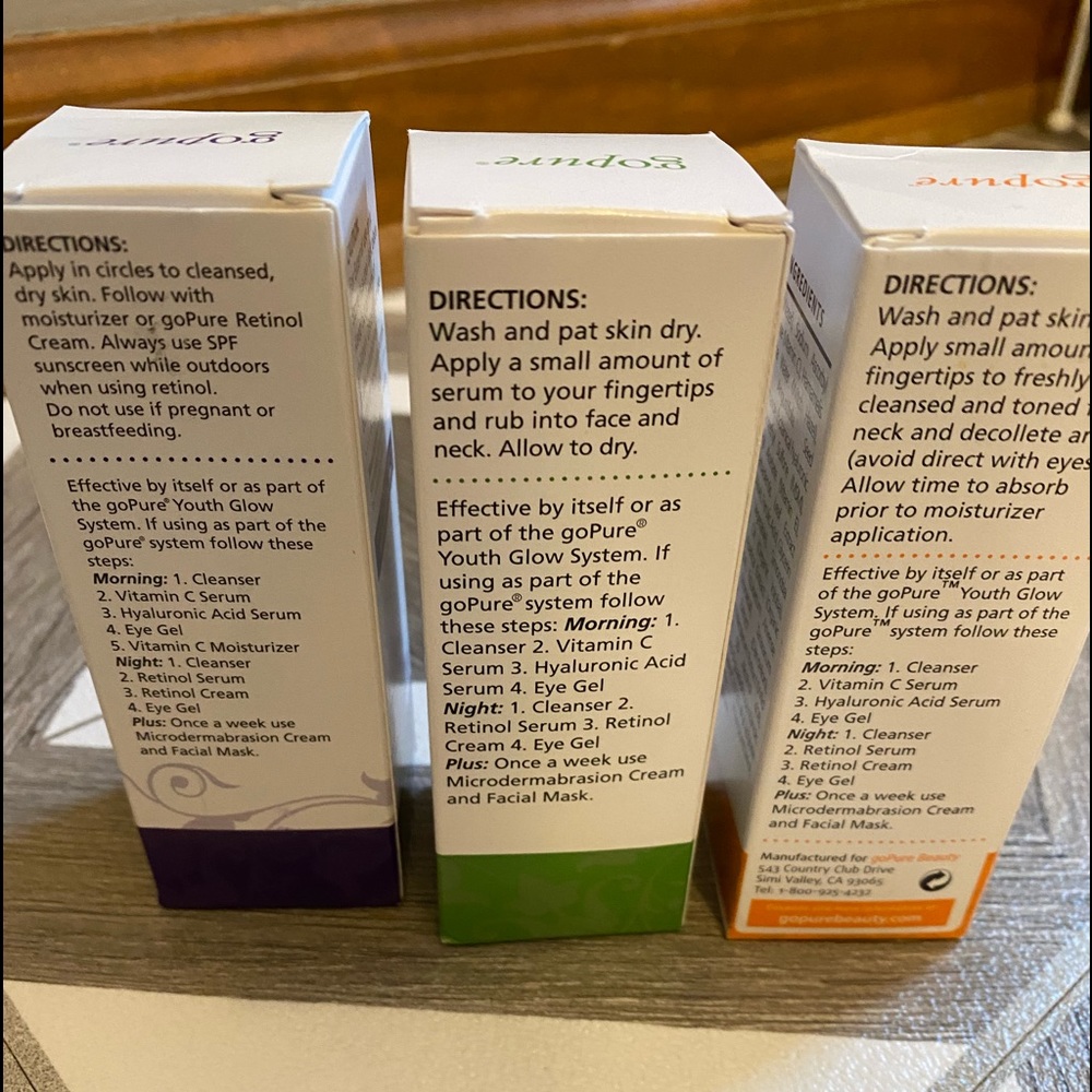 Go pure trio glow set new never used